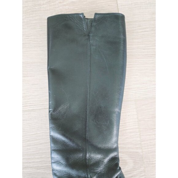 Stuart Weitzman Black Leather Tall High Heel Pointed Toe Zip Womens Boots 9 - Picture 4 of 16